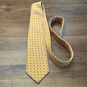 Spinelli 100% Silk Orange Patterned Men's Tie - Made in Italy